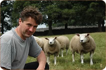 John Stapleton and Beltex cross lambs