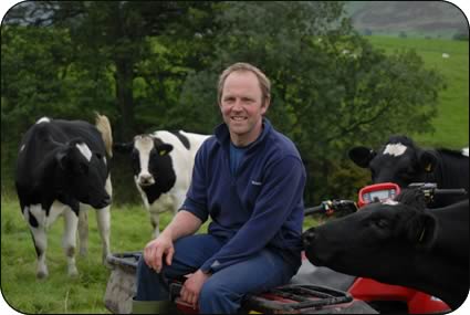Roger Sedgwick and dairy cows